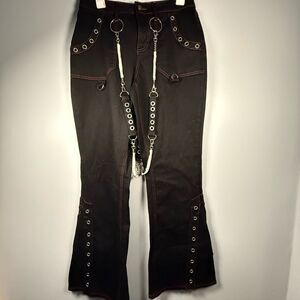 Hot Topic -Chain Pants - Goth, Mall Goth, Punk Women’s Size 7